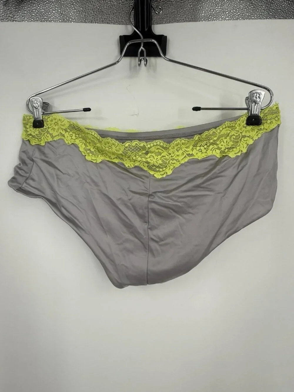 Skims Lacy Swim Boyshort Bikini Bottom Chrome & Yellow Size XL